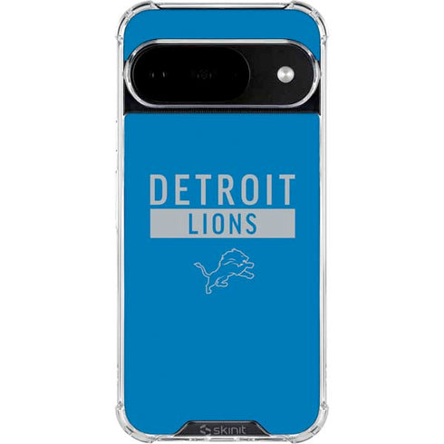 NFL Detroit Lions Blue Performance Series Google Pixel 10 Clear Case